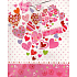 Nekupto Geschenk Papiertüte 14 x 11 x 6,5 cm Herzen 1170 02 KFS