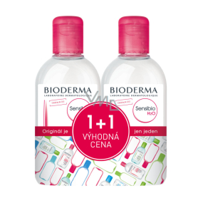 Bioderma Sensibio H2O Mizellen Make-up Entferner für empfindliche Haut 2 x 250 ml, Duopack