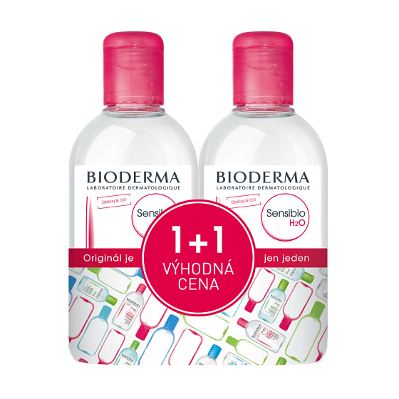 Bioderma Sensibio H2O Mizellen Make-up Entferner für empfindliche Haut 2 x 250 ml, Duopack