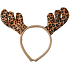 Stirnband Geweih beige gemustert 11 cm
