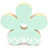 Nekupto Home Decor Holzdekoration Blume grün 11 cm
