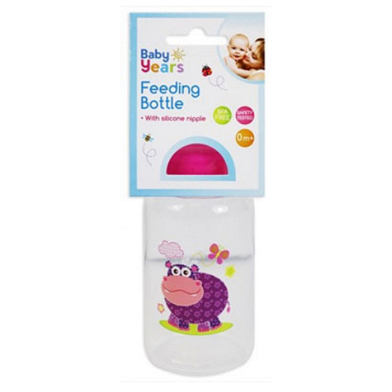 First Steps Safari 0+ Babyflasche Nilpferd lila 150 ml