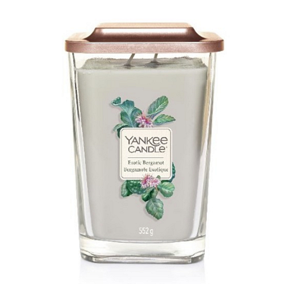Yankee Candle Exotic Bergamot - Exotische Bergamotte Soja Duftkerze Elevation Großes Glas 2 Dochte 552 g