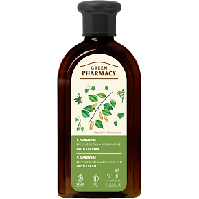 Green Pharmacy Shampoo gegen Schuppen mit Birke und Rizinusöl 350 ml