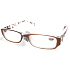 Berkeley Reading Prescription Glasses +1,5 orange-braune Kunststoffseite mit Rechtecken 1 Stück MC2084