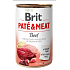 Brit Paté & Meat Rinder- und Putenpastete komplettes Hundefutter 400 g