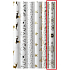 Zöwie Geschenkpapier 70 x 150 cm Weihnachten Luxury White Christmas mit geprägten weißgoldenen Schneeflocken