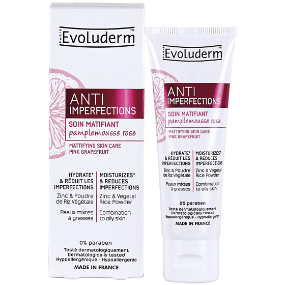 Evoluderm Anti Imperfection opake Gelcreme für zu Akne neigende Haut 50 ml