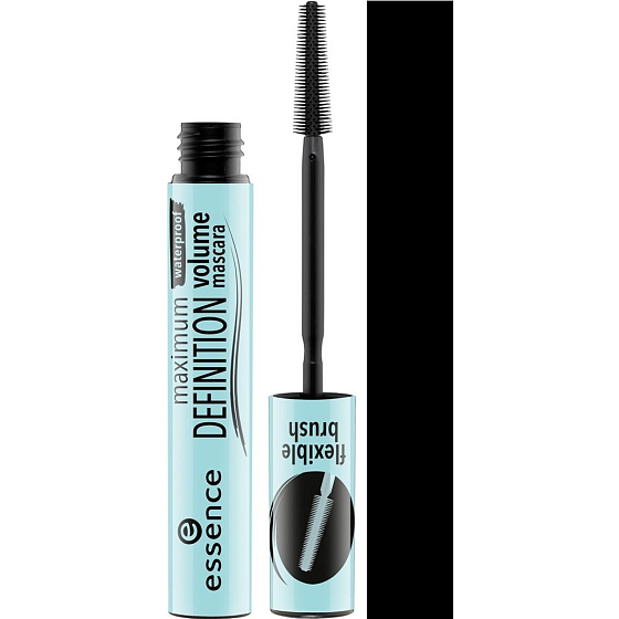 Essence Maximum Definition Wasserdichtes Volumen Mascara Schwarz 8 ml
