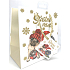 Degen Geschenk Papiertüte 17 x 17 x 9 cm Weihnachten Happy and Merry Dogs CD LUX klein