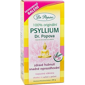 Dr. Popov Psyllium 100% original, unterstützt den richtigen Stoffwechsel von Fetten und induziert ein Sättigungsgefühl, lösliche Ballaststoffe 200 g Dr. Popov Psyllium 100% original, unterstützt den richtigen Stoffwechsel von Fetten und induziert ein Sättigungsgefühl, lösliche Ballaststoffe 200 g