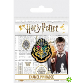 Degen Merch Harry Potter - Hogwarts-Emaille-Abzeichen 3 x 2,5 cm