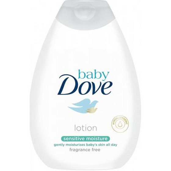 Dove Baby Sensitive Moisture Feuchtigkeitsspendende Körperlotion für Kinder 400 ml