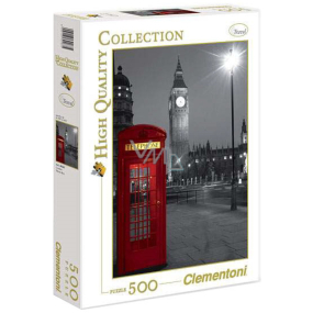 Clementoni Puzzle Big Ben und Telefonzelle 500 Teile, empfohlen ab 8 Jahren