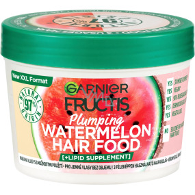 Garnier Fructis Watermelon Hair Food Mask für feines Haar ohne Volumen 400 ml