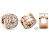 Charme Sterling Silber 925 Rose - Happy Anniversary, Liebesarmband Bead
