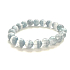 Fluorit gestreiftes Armband elastischer Naturstein, Kugel 9 - 10 mm / 16 -17 cm, genialer Stein