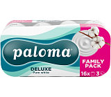 Paloma 3-lagiger Toilettenpapier Pure White, 16 Rollen
