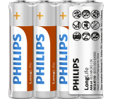 Batterie Philips Longlife 4 Stück AAA R03 1,5V