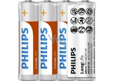 Batterie Philips Longlife 4 Stück AAA R03 1,5V