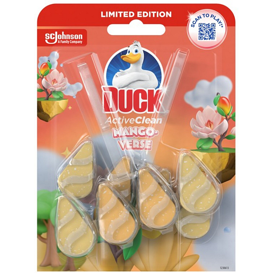 Duck WC-Halter Active Clean Duo Mango, 2x 36 g