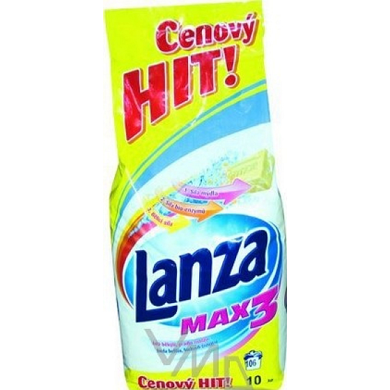 Lanza Max3 Weißes Waschpulver 10 kg