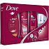 Dove Pro Age Duschgel 250 ml + Shampoo 250 ml + Körperlotion 250 ml + Ohrringe, Kosmetikset