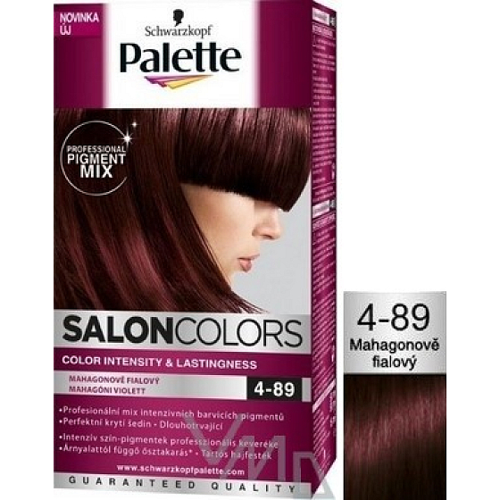 Schwarzkopf Palette Salon Colors Haarfarbe 4-89 Mahagoni Violett