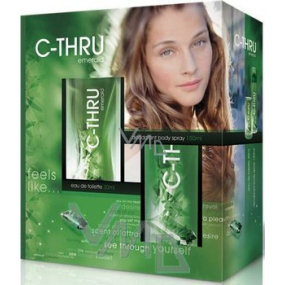 C-Thru Smaragd Eau de Toilette 30 ml + Deodorant Spray 150 ml, Geschenkset für Frauen