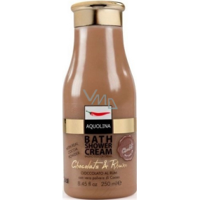 Aquolina Bath Shower Cream Cremiges Duschgel mit dem Duft von Schokolade und Rum 250 ml