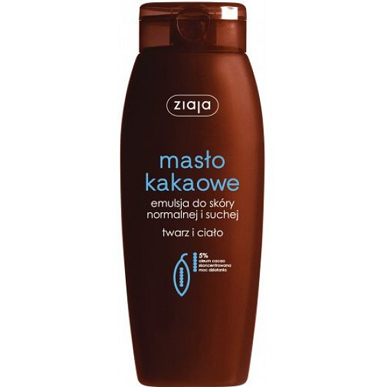 Ziaja Kakaobutteremulsion für Gesicht und Körper geeignet vor dem Sonnenbaden 200 ml