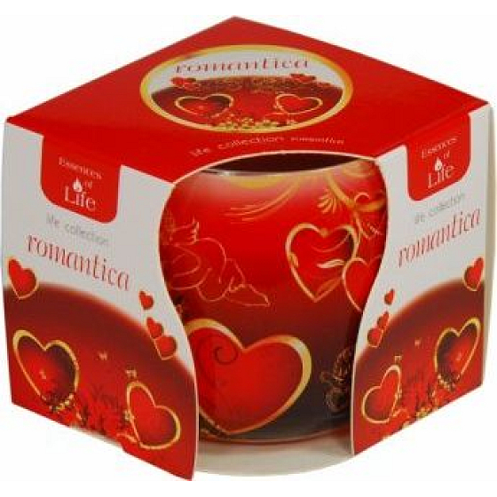 Essenzen des Lebens Romantica aromatische Kerze in Glas 100 g