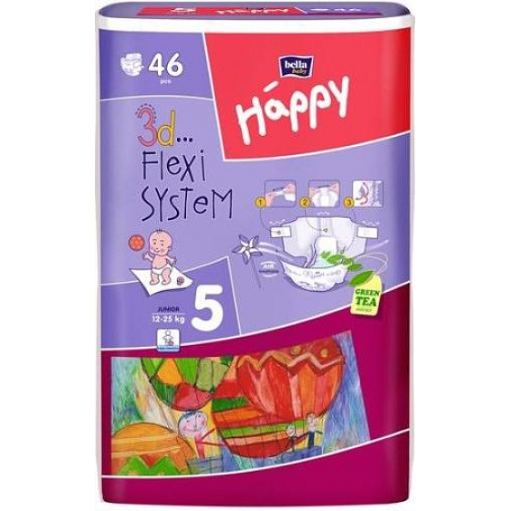 Bella Happy 5 Junior 12-25 kg Windelhöschen 46 Stück