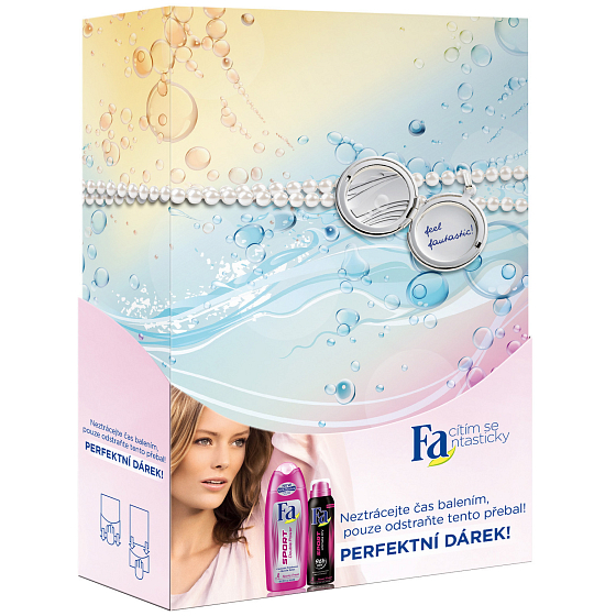 Fa Sport Double Power Sportliches frisches Duschgel 250 ml + Deodorant Spray 150 ml, Kosmetikset