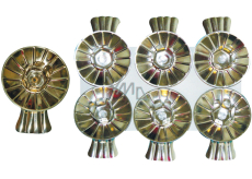 Flip Flops Kerzen für Kerzen auf einem Weihnachtsbaum Zinn Silber 6 Stück