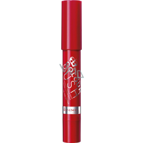 Rimmel London Dauerhaftes Finish Color Rush Intensiver Farbbalsam Lippenbalsam 500 Je roter, desto besser 2,5 g