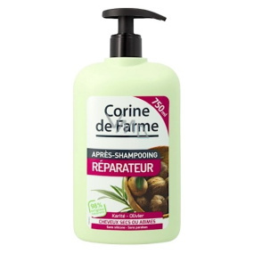 Corine de Farme Sheabutter und Olivenpflegemittel für trockenes und strapaziertes Haar 750 ml