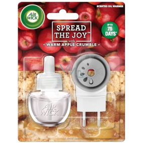 Air Wick Spread The Joy Warmer Apfelstreusel - Frisch gebackener elektrischer Lufterfrischer mit Apfelkuchen, 19 ml