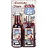 Bohemia Gifts American Diner Traubenöl und Rebenextrakt Duschgel 200 ml + Kouela-Bad 200 ml + dekorative Malerei Machen Sie, was Sie glücklich macht. 13 x 24 cm, Kosmetikset