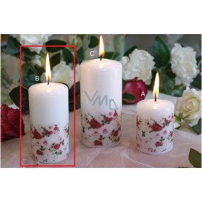 Lima Rose Kerze weiß Zylinder 50 x 100 mm 1 Stück