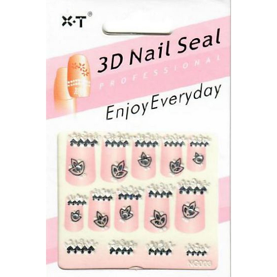 Nagelzubehör 3D Nagelaufkleber 1 Blatt 10100 NG003