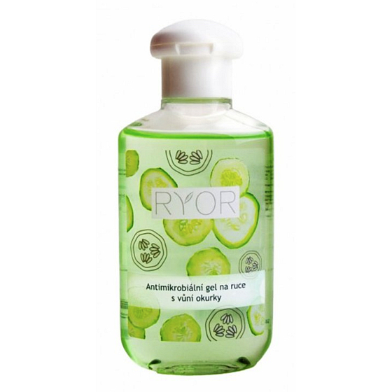 Ryor Antimikrobielles Handgel mit desinfizierender Wirkung mit Gurkengeruch 150 ml