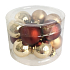 Flasche Glas braun Set 2 cm, 12 Stück