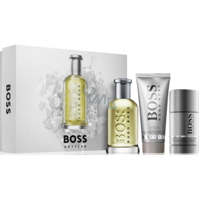 Hugo Boss Boss Bottled Eau de Toilette für Männer 100 ml + Duschgel für Männer 100 ml + Deodorant Stick für Männer 75 ml, Geschenkset für Männer