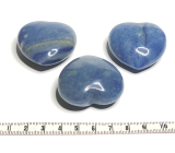 Quarz blau Hmatka, heilender Edelstein in Form eines Herzens Naturstein 4 cm 1 Stück, der perfekteste Heiler