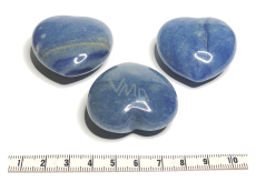 Quarz blau Hmatka, heilender Edelstein in Form eines Herzens Naturstein 4 cm 1 Stück, der perfekteste Heiler