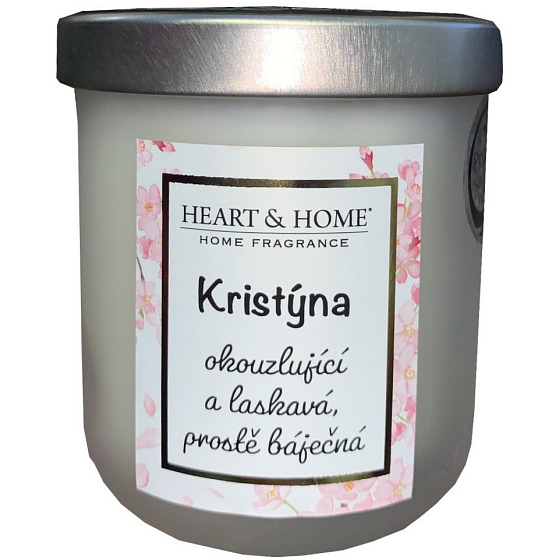 Heart & Home Frische Leinen Soja-Duftkerze mit dem Namen Christine 110 g