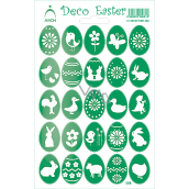 Bogen Ostern dekorative Aufkleber Holographische Eier Grün 12 x 18 cm