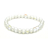 Opalit weiß matt Armband elastisch, Kunststeinkugel 6 mm / 16-17 cm, Wunsch- und Hoffnungsstein