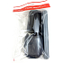 Plastic Nova Toiletry Bag Set - Reise-Toilettenset Schwarz, Becher, Zahnbürste und Seifenkoffer 3 Stück